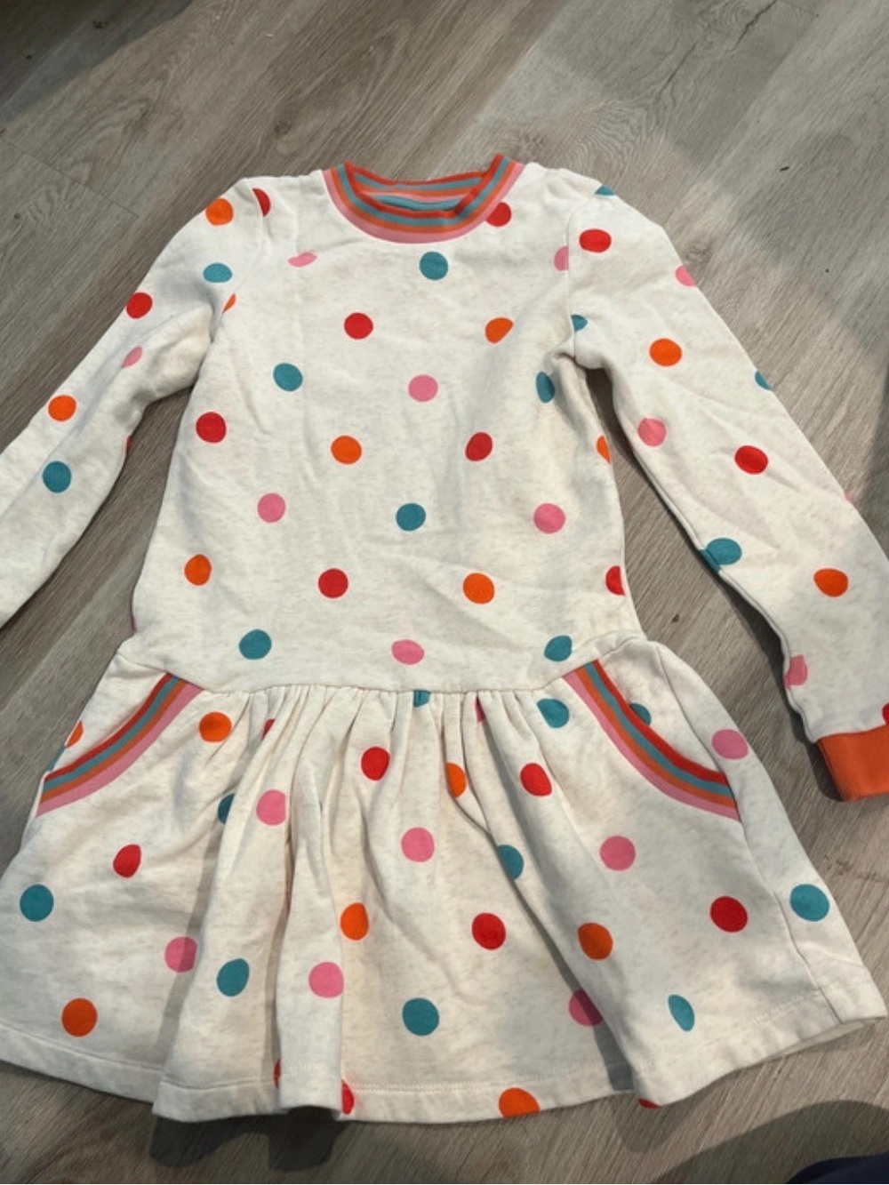 Mini boden thick dress dots